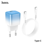 Hoco C101A 20W Fast Charging Adapter with Type C Cable